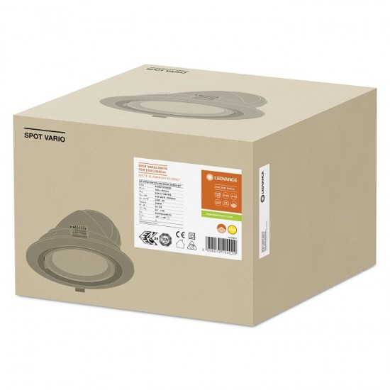 Spot LED 35W rotund orientabil Ledvance Vario alb 180mm 24 grade IP20