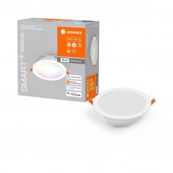 Spot LED inteligent 12W Ledvance Smart+ WiFi Spotlight Recess rotund 170mm 110 grade dimabil RGBW compatibil Amazon Alexa si Google Assistant IP20