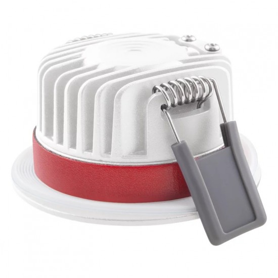 Spot LED dimabil 8W etans rezistent la incendiu LEDVANCE rotund SP FP FIX PS DIM 81mm corp alb 36 grade CRI90 IP65