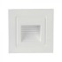 Spot LED etans 3W incastrat in perete patrat corp alb lumina calda IP65