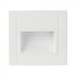 Spot LED etans 5W incastrat in perete patrat corp alb lumina calda IP65