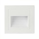 Spot LED etans 5W incastrat in perete patrat corp alb lumina calda IP65