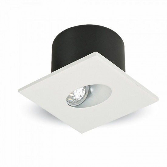 Spot LED 3W pentru treapta patrat Corp Alb lumina calda IP20