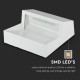 Spot LED etans 3W pentru scari patrat Corp Alb Alb Cald