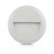Spot LED etans 2W pentru scari rotund Corp Alb Alb Cald