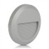 Spot LED etans 2W pentru scari rotund Corp Gri Alb Neutru