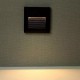 Spot LED etans 2W pentru scari patrat Corp Negru Alb Neutru