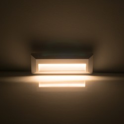 Spot LED etans 3W pentru treapta dreptunghiular Corp Alb Alb Neutru