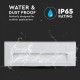 Spot LED etans 3W pentru treapta dreptunghiular Corp Alb Alb Neutru