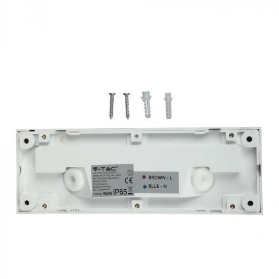 Spot LED etans 3W pentru treapta dreptunghiular Corp Alb Alb Neutru
