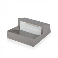 Spot LED etans 3W pentru scari patrat Corp Gri Alb Neutru