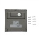Spot LED etans 3W pentru scari patrat Corp Gri Alb Cald