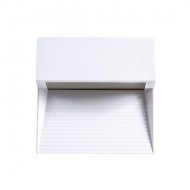 Spot LED etans 3W pentru scari patrat Corp Alb Alb Neutru