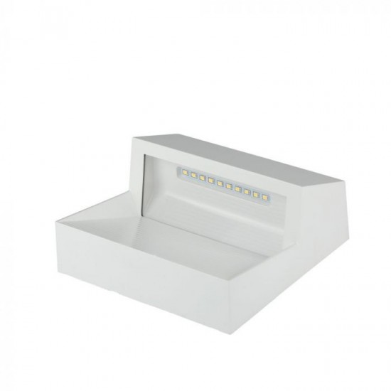 Spot LED etans 3W pentru scari patrat Corp Alb Alb Cald