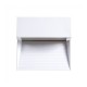 Spot LED etans 3W pentru scari patrat Corp Alb Alb Cald
