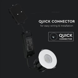 Spot LED smart 10W Dimabil cu Bluetooth rezistent la foc 90 minute IP65