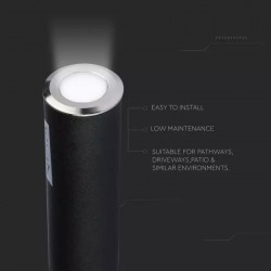 Spot LED etans 0.5W cu montaj ingropat in pardoseala alb cald