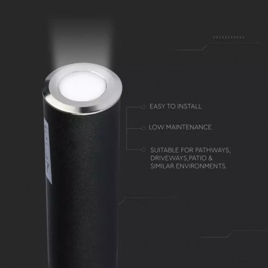 Spot LED etans 0.5W cu montaj ingropat in pardoseala alb cald