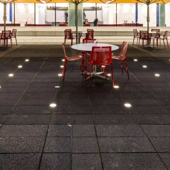 Spot LED etans 15W XGROUND rotund cu montaj ingropat in pardoseala UGR<16 IK09 IP67