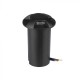 Spot LED etans 1W negru 4 directii cu montaj ingropat in pardoseala alb rece 12V