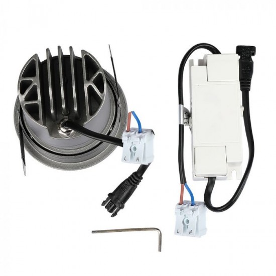Spot LED orientabil 6W Rotund cu reflector cip CREE 24 de grade Alb Neutru CRI>95 UGR<19