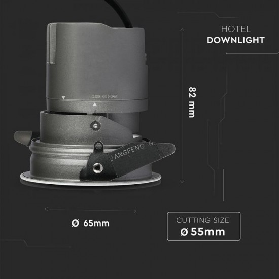 Spot LED orientabil 6W Rotund cu reflector cip CREE 24 de grade Alb Neutru CRI>95 UGR<19