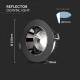 Spot LED orientabil 30W Rotund cip SAMSUNG cu reflector si rama neagra Alb Rece