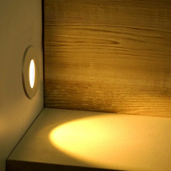 Spot LED 3W pentru treapta rotund Corp Alb lumina neutra IP20