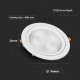 Spot LED 10W orientabil cu CIP SAMSUNG Rotund Alb Rece