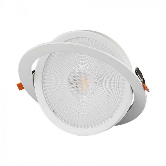Spot LED 10W orientabil cu CIP SAMSUNG Rotund Alb Rece