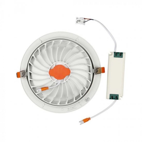 Spot LED 10W orientabil cu CIP SAMSUNG Rotund Alb Rece
