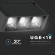 Spot LED liniar magnetic 3W Corp Negru Alb Cald