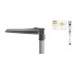 Corp de iluminat stradal LED 70-80W XSTREET corp gri cu unghi reglabil IP65