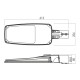 Corp de iluminat stradal LED 70-80W XSTREET corp gri cu unghi reglabil IP65