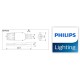 Corp de iluminat stradal LED 42W Philips Ledinaire BRP056 LED55 PSU