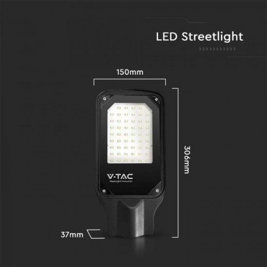 Lampa stradala LED 50W corp negru IP65