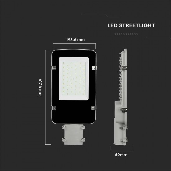 Corp Stradal LED 30W Cip Samsung Corp Gri Alb Neutru
