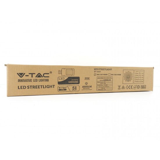 Corp Stradal LED 50W 120lm/W Cip Samsung Corp Gri Alb Neutru