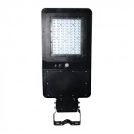 Lampa LED stradala solara 40W cu senzor si telecomanda Alb Rece