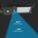 Lampa LED stradala solara 40W cu senzor si telecomanda Alb Neutru