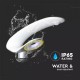 Lampa LED perimetrala solara 20W de gradina cu senzor si telecomanda RF