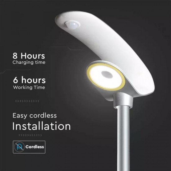 Lampa LED perimetrala solara 20W de gradina cu senzor si telecomanda RF