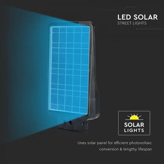 Lampa LED solara stradala 15W cu senzor Alb Neutru