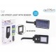Lampa LED solara stradala 15W cu senzor Alb Neutru