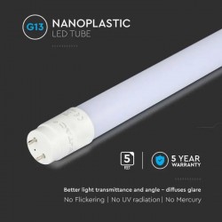 Tub LED T8 18W 120cm G13 cu Cip Samsung High Lumen Alb Neutru