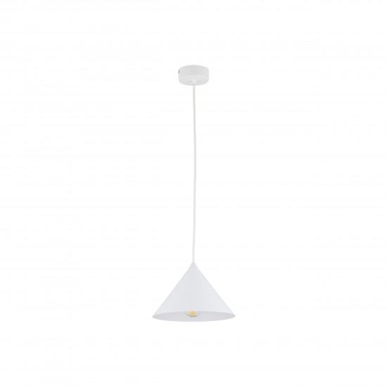 LAMPĂ PANDANTĂ ALBĂ CONO S 1XE27