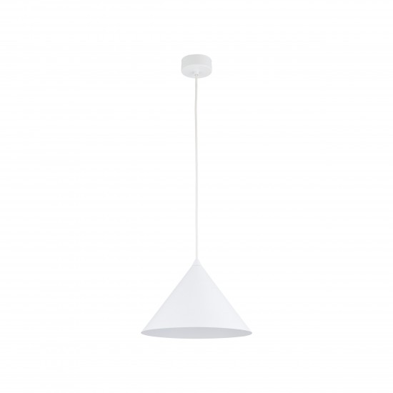 LAMPĂ PANDANTĂ ALBĂ CONO M 1XE27