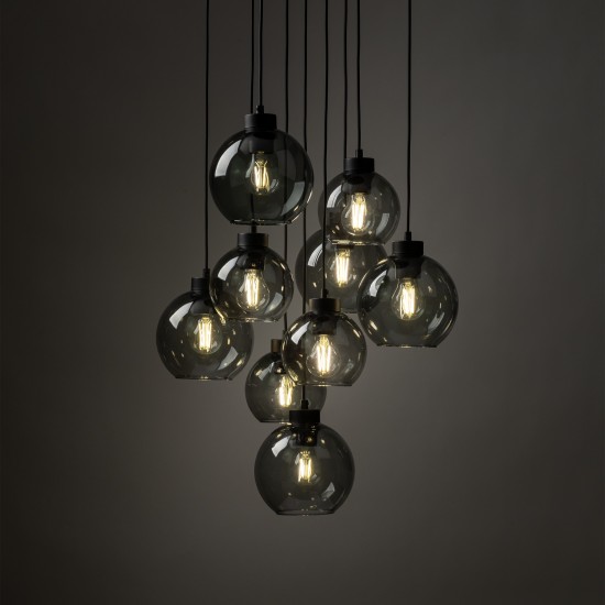 LAMPĂ PANDANTĂ CUBUS GRAPHITE 9 ROȚI