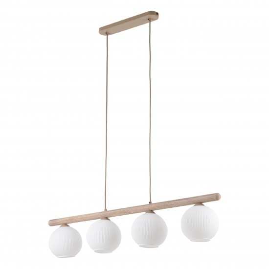 LAMPĂ PANDANTĂ ALBĂ VIRLO 4XE14