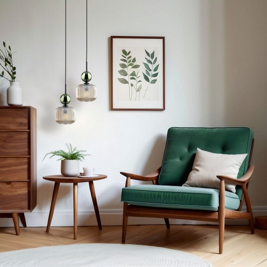 LAMPĂ PANDANTĂ CONIAC SOPHIA GREEN 1XE14